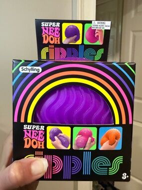 Super NeeDoh Ripples Squishy Toy - Purple by Schylling